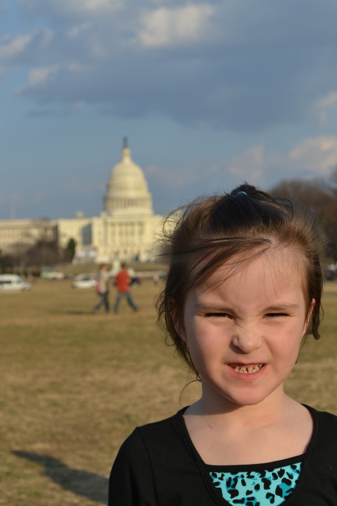 little girl at us capital building