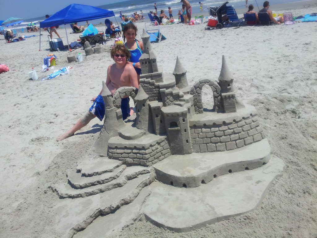 a sand castle